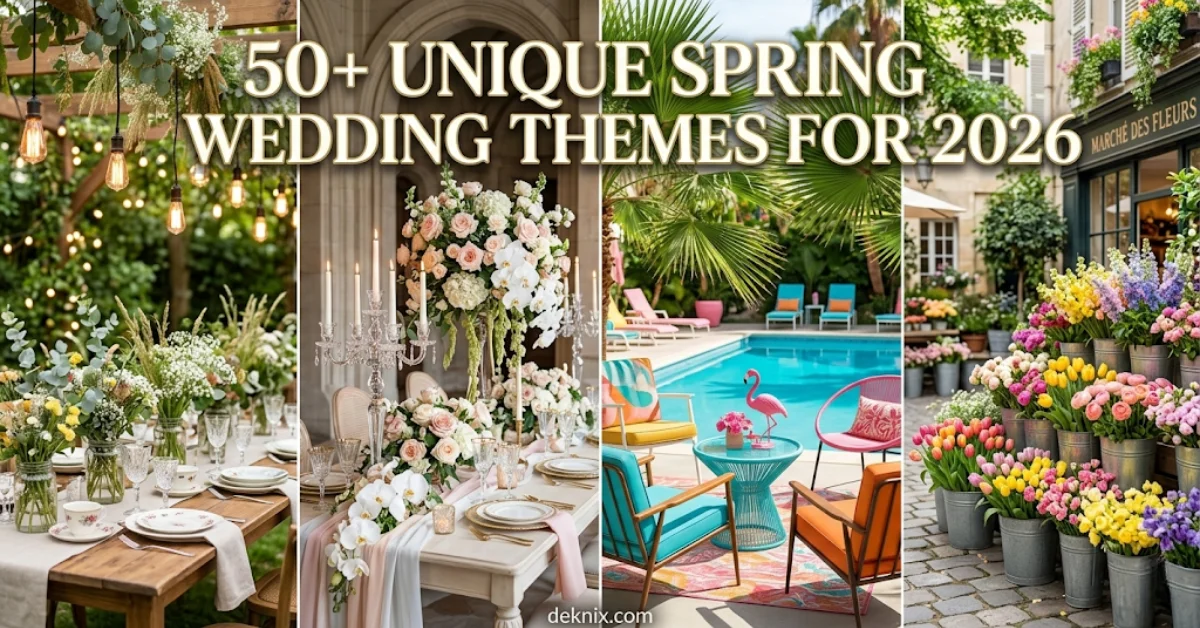 unique spring wedding themes