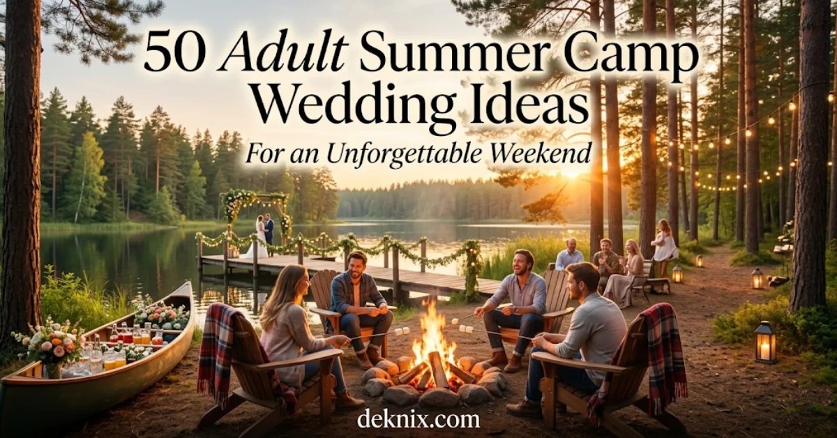 Adult Summer Camp Wedding Ideas