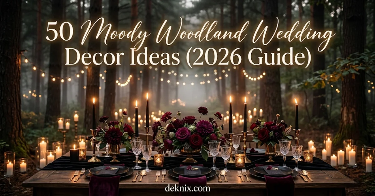 Moody Woodland Wedding Decor Ideas