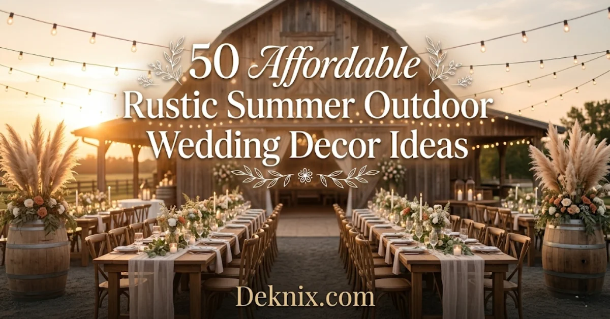 Rustic Summer Outdoor Wedding Decor Ideas